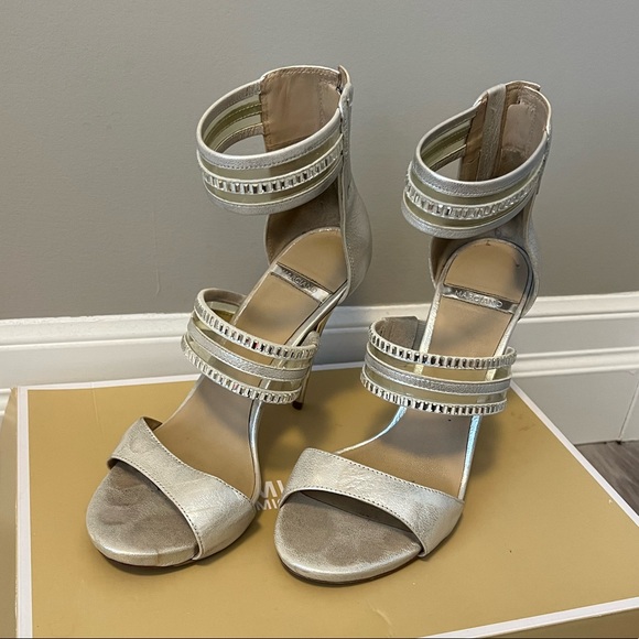 Marciano Silver High Heels - Picture 3 of 11